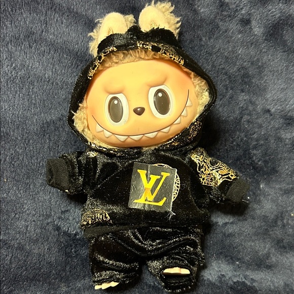 Charming Black and Gold Stuffed Animal! Outfit only!! No doll!! - Picture 3 of 6